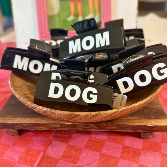 Dog Mom Claw Clip – Bold 3.75" Hair Accessory for Pet Obsessed Babes