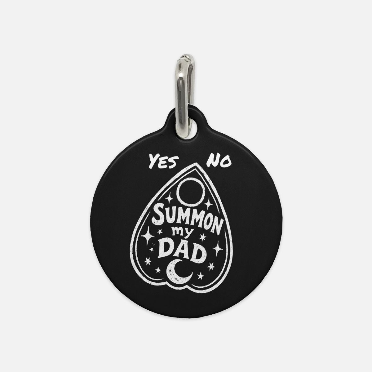 Summon My Dog Black Planchette Pet Tag