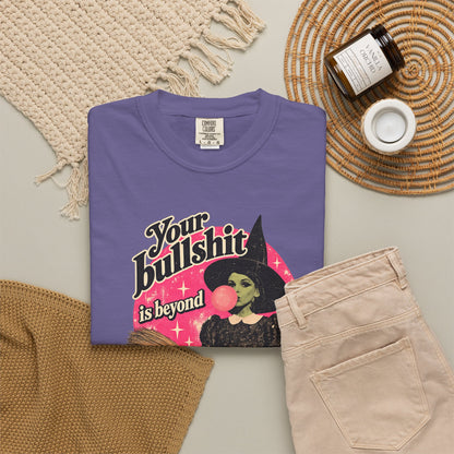 Retro Bubblegum Witch Graphic Tee | Comfort Colors