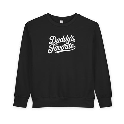 Daddy’s Favorite Toddler Sweatshirt | Cute Cozy Kids Crewneck | Funny Gift for Daddy’s Girl or Boy