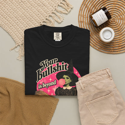 Retro Bubblegum Witch Graphic Tee | Comfort Colors