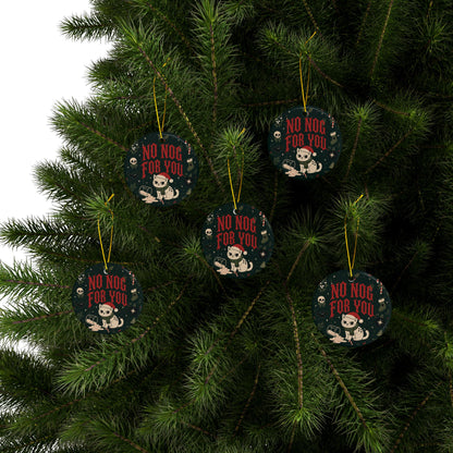 No Nog for You Grumpy Cat Christmas Ornament