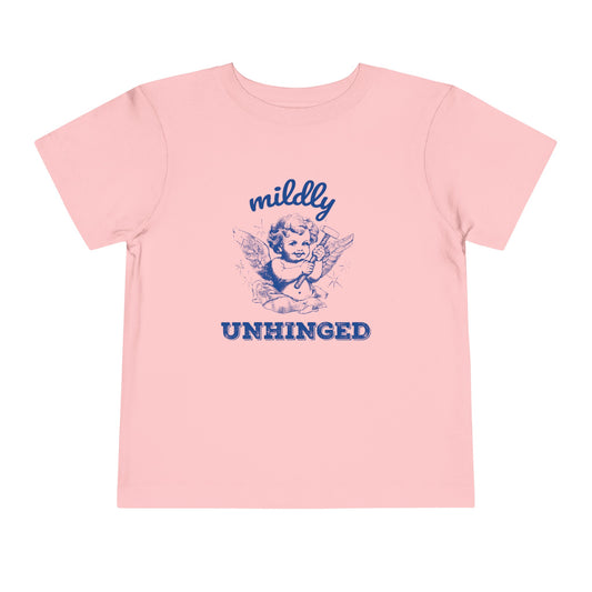 Mildly Unhinged Cherub Angel Toddler T-Shirt - Funny Vintage Drawing - 6 Colors