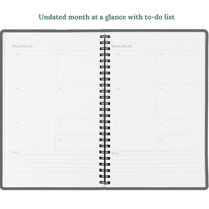 Personalized 2024-2025 Birds & Foliage Planner Hardcover Spiral 8.5 x 11