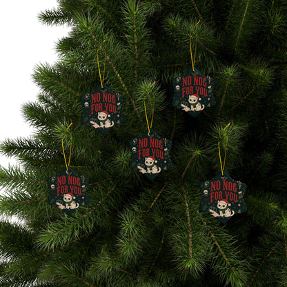 No Nog for You Grumpy Cat Christmas Ornament