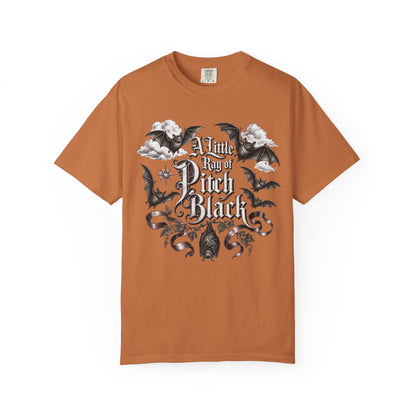 A Little Ray of Pitch Black Gothic Bat Comfort Colors 1717 T-Shirt