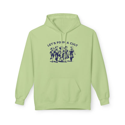 Let's Form a Cult Unisex Hoodie - Playfully Dark Political Humor for Spooky Season