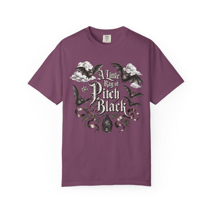 A Little Ray of Pitch Black Gothic Bat Comfort Colors 1717 T-Shirt