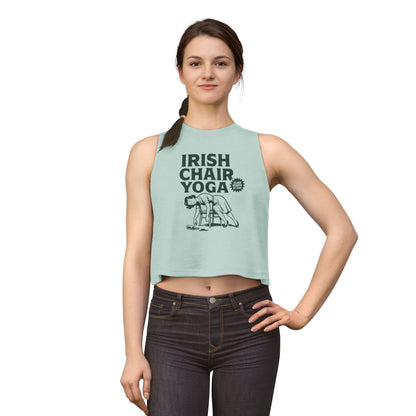 Irish Chair Yoga Womens Crop Tank Top Top