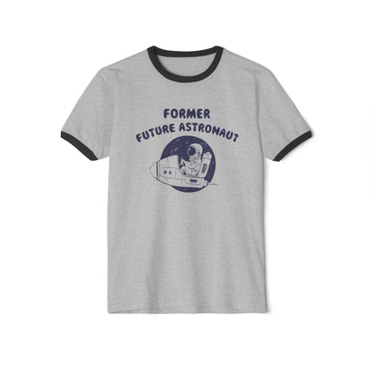 Former Future Astronaut Unisex Ringer T-Shirt - 4 Colors | Retro Space Design