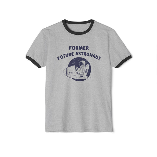 Former Future Astronaut Unisex Ringer T-Shirt - 4 Colors | Retro Space Design
