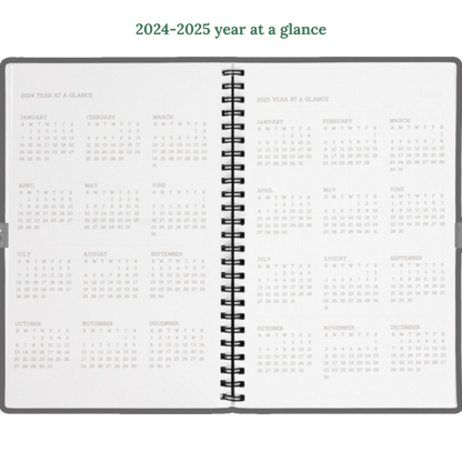Personalized 2024-2025 Birds & Foliage Planner Hardcover Spiral 8.5 x 11