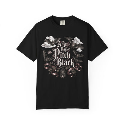 A Little Ray of Pitch Black Gothic Bat Comfort Colors 1717 T-Shirt