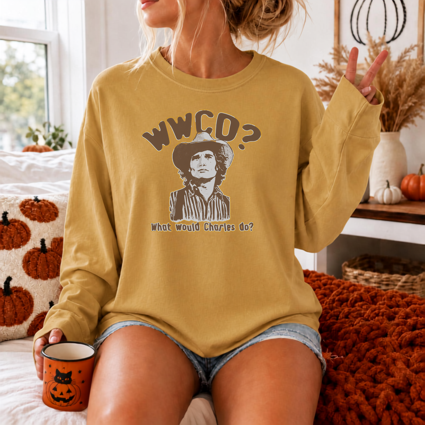 What Would Charles Do Shirt Comfort Colors Long Sleeve Tee