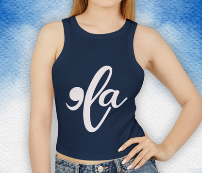 Kamala Harris Inspired Women's Micro Rib Racer Tank Top - 6 Colors