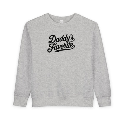 Daddy’s Favorite Toddler Sweatshirt | Cute Cozy Kids Crewneck | Funny Gift for Daddy’s Girl or Boy