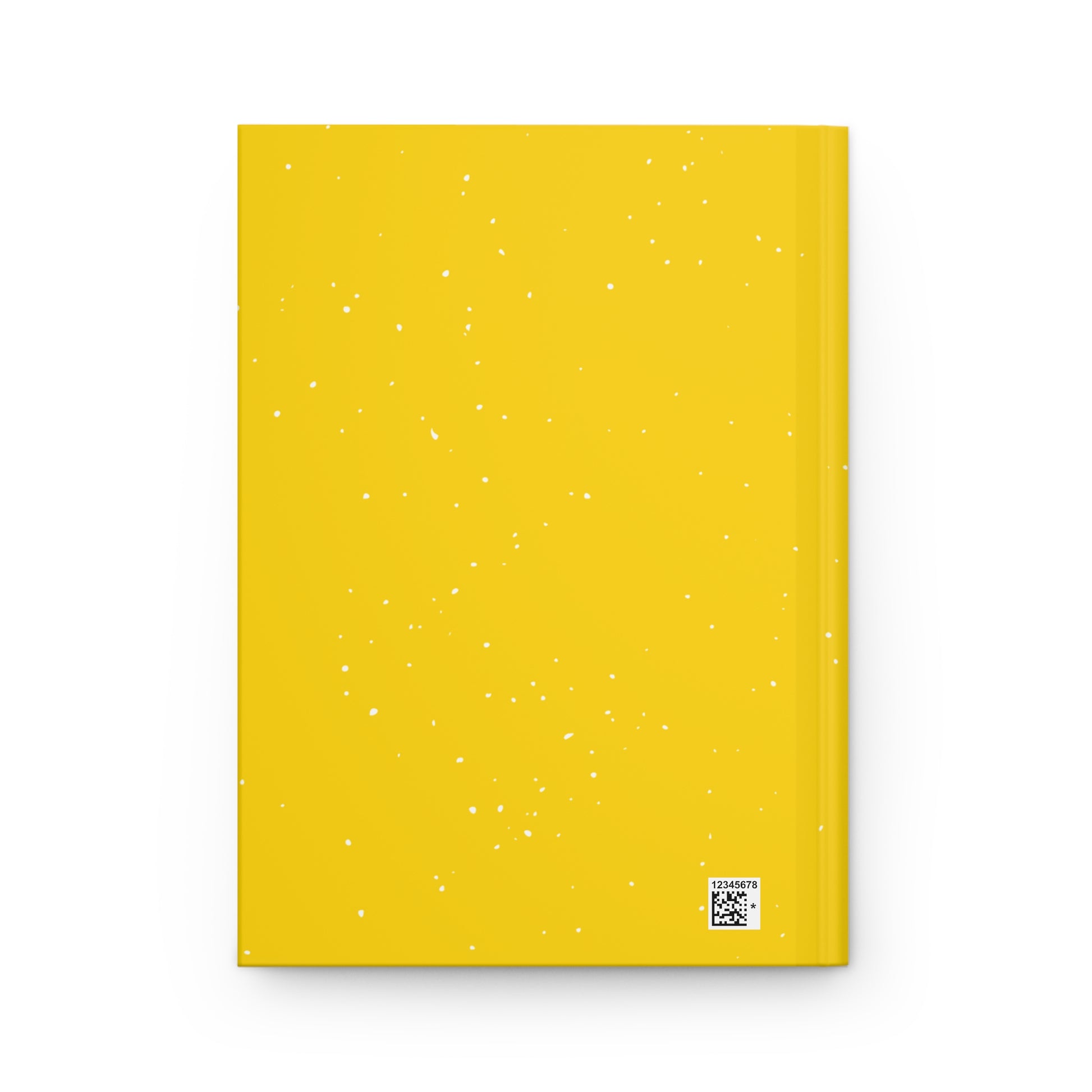 bright yellow and blue hardcover journal,