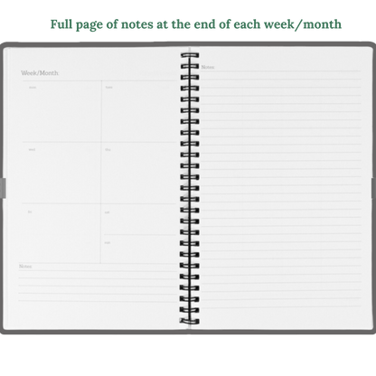 Personalized 2024-2025 Birds & Foliage Planner Hardcover Spiral 8.5 x 11