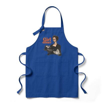 Girl Dinner Kitchen Heavy Twill Bib Apron | Hostess Gift for Her
