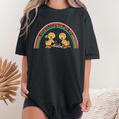 Everything is F*cked Retro Duck T-Shirt | Funny Vintage Comfort Colors Unisex Tee