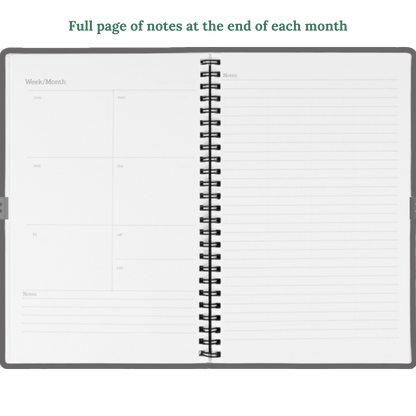 Personalized 2024-2025 Birds & Foliage Planner Hardcover Spiral 8.5 x 11