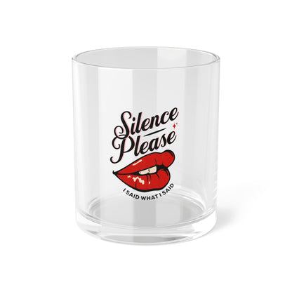 Vintage Tattoo Classic Red Lips Bar Glass