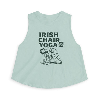 Irish Chair Yoga Womens Crop Tank Top Top