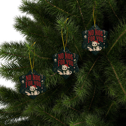 No Nog for You Grumpy Cat Christmas Ornament