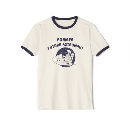 Former Future Astronaut Unisex Ringer T-Shirt - 4 Colors | Retro Space Design