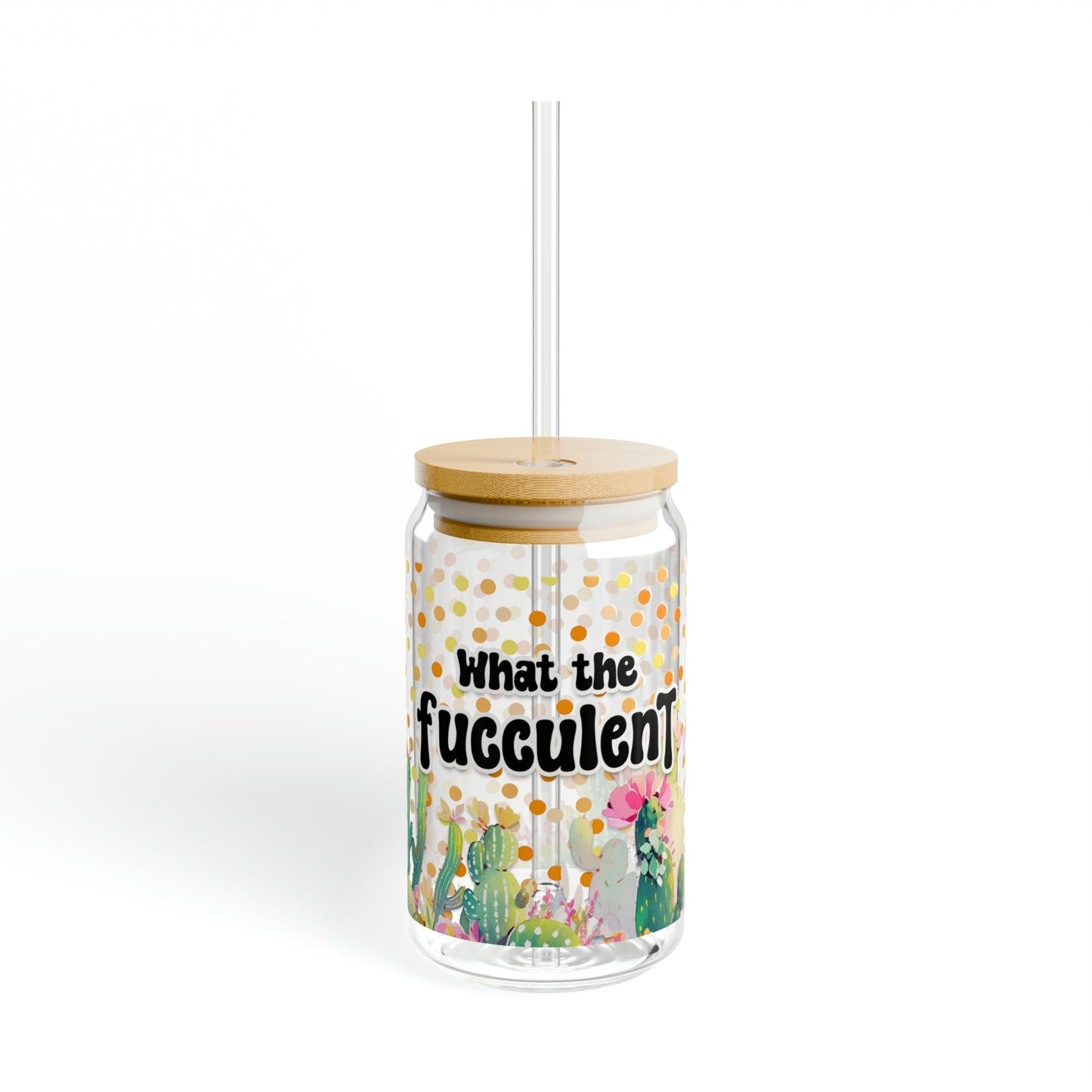 16oz Fucculent Glass: Quirky Plant Lover's Delight | BPA-Free Libby Glassware