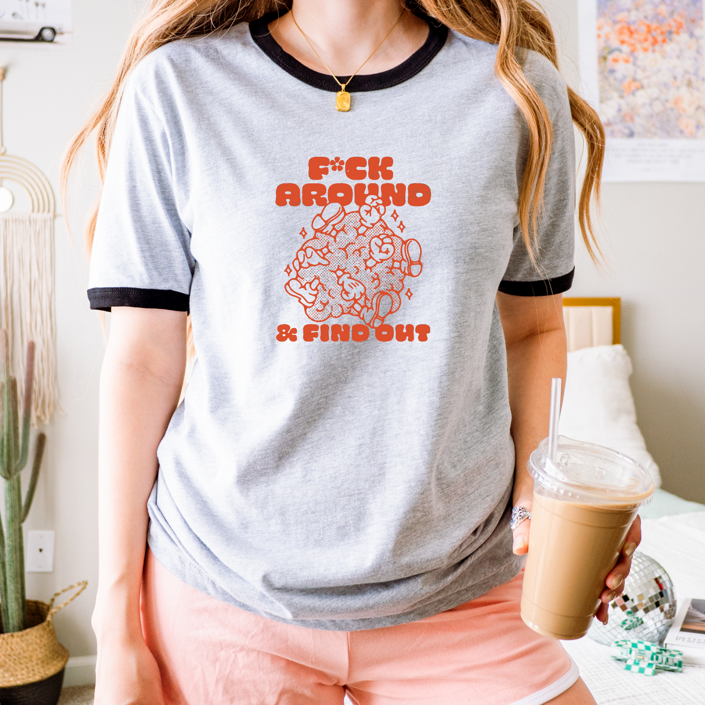 Funny 'F*ck Around & Find Out' Ringer T-Shirt - Unisex Tee