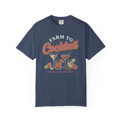 Farm to Cocktail Unisex Garment-Dyed T-shirt
