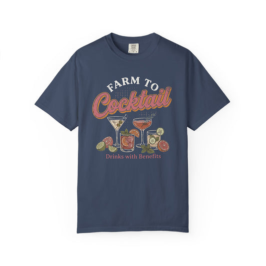Farm to Cocktail Unisex Garment-Dyed T-shirt