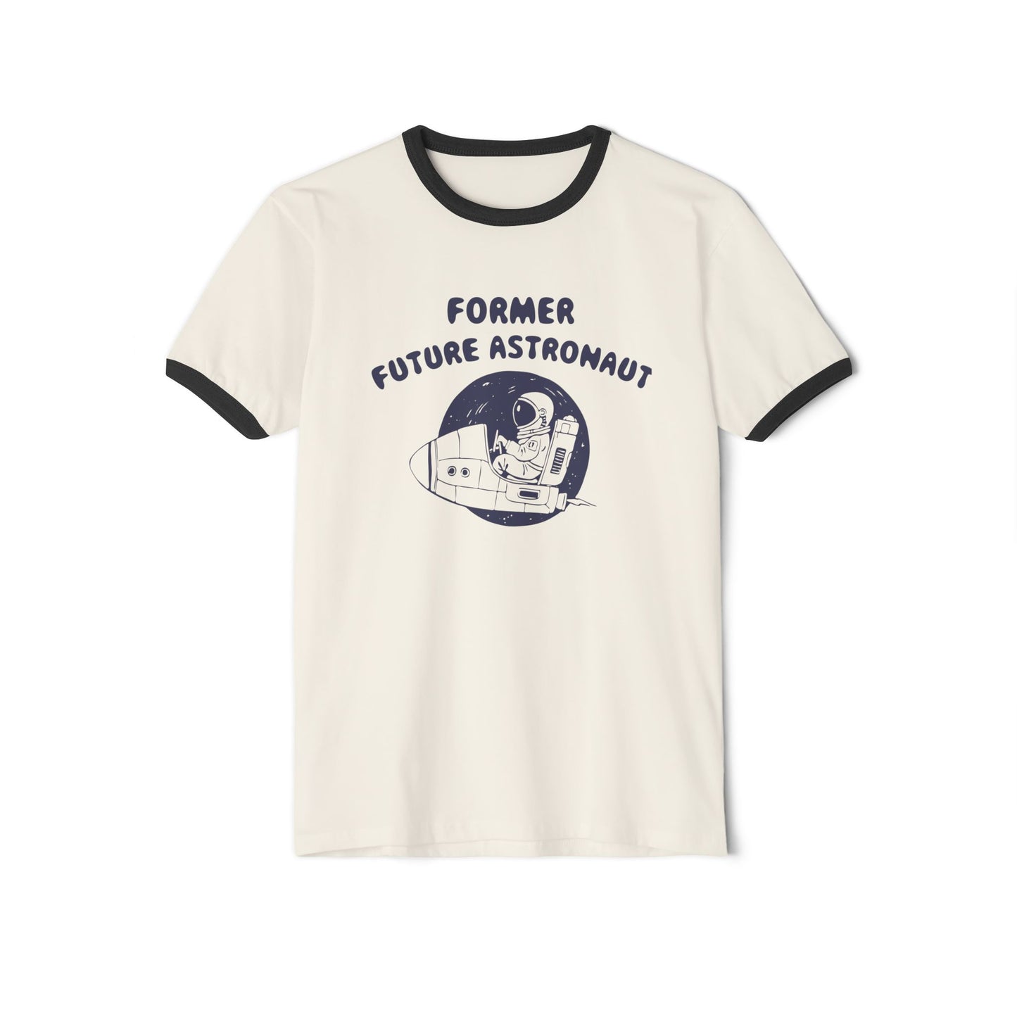 Former Future Astronaut Unisex Ringer T-Shirt - 4 Colors | Retro Space Design