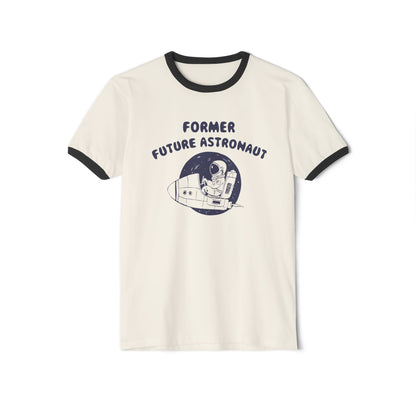 Former Future Astronaut Unisex Ringer T-Shirt - 4 Colors | Retro Space Design