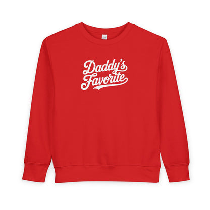 Daddy’s Favorite Toddler Sweatshirt | Cute Cozy Kids Crewneck | Funny Gift for Daddy’s Girl or Boy
