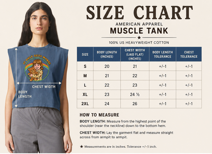 American Apparel It Only Gets Worse Muscle Tank Retro Rainbow Teddy Bear Shirt