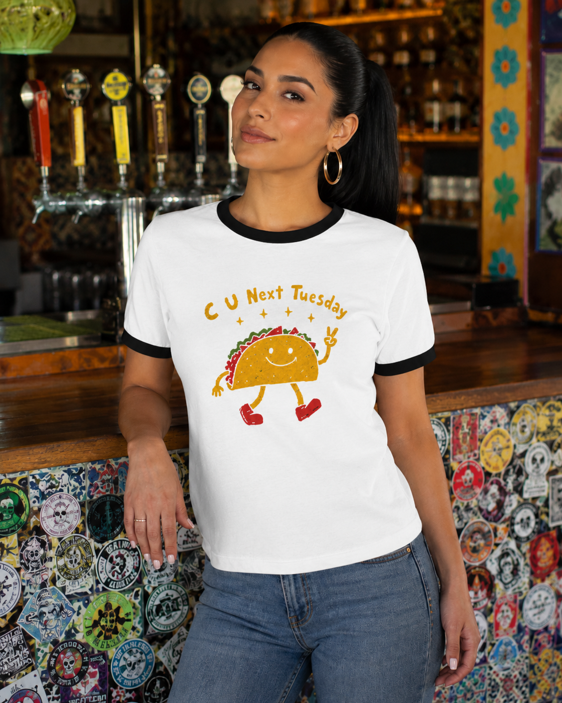 C U Next Tuesday Taco Ringer shirt