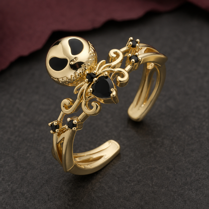 Dead Cute Gold Skeleton Rings Included Gift Bag Ring Gift Box, & CWS Sticker