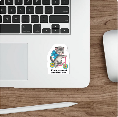 FAFO Funny Cat Sticker