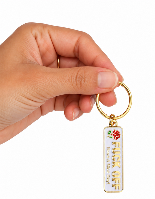 Fuck Off Have a Nice Day Enamel Keychain