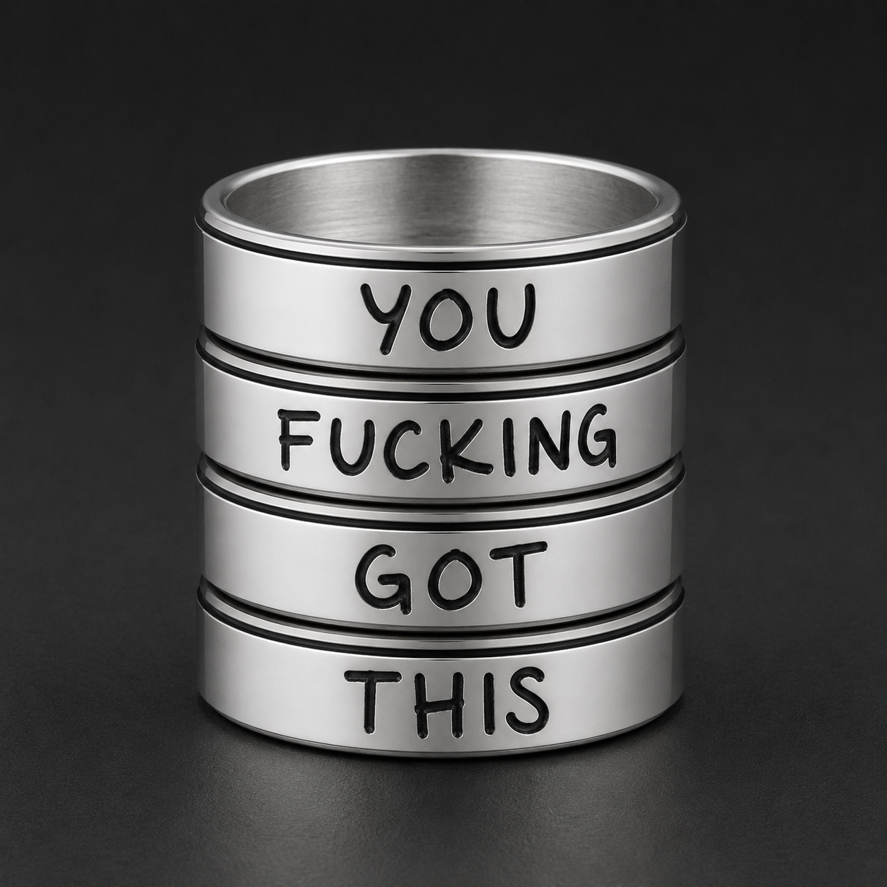 You Fucking Got This Spinner Ring Includes Gift Bag, Ring Gift Box, & CWS Sticker