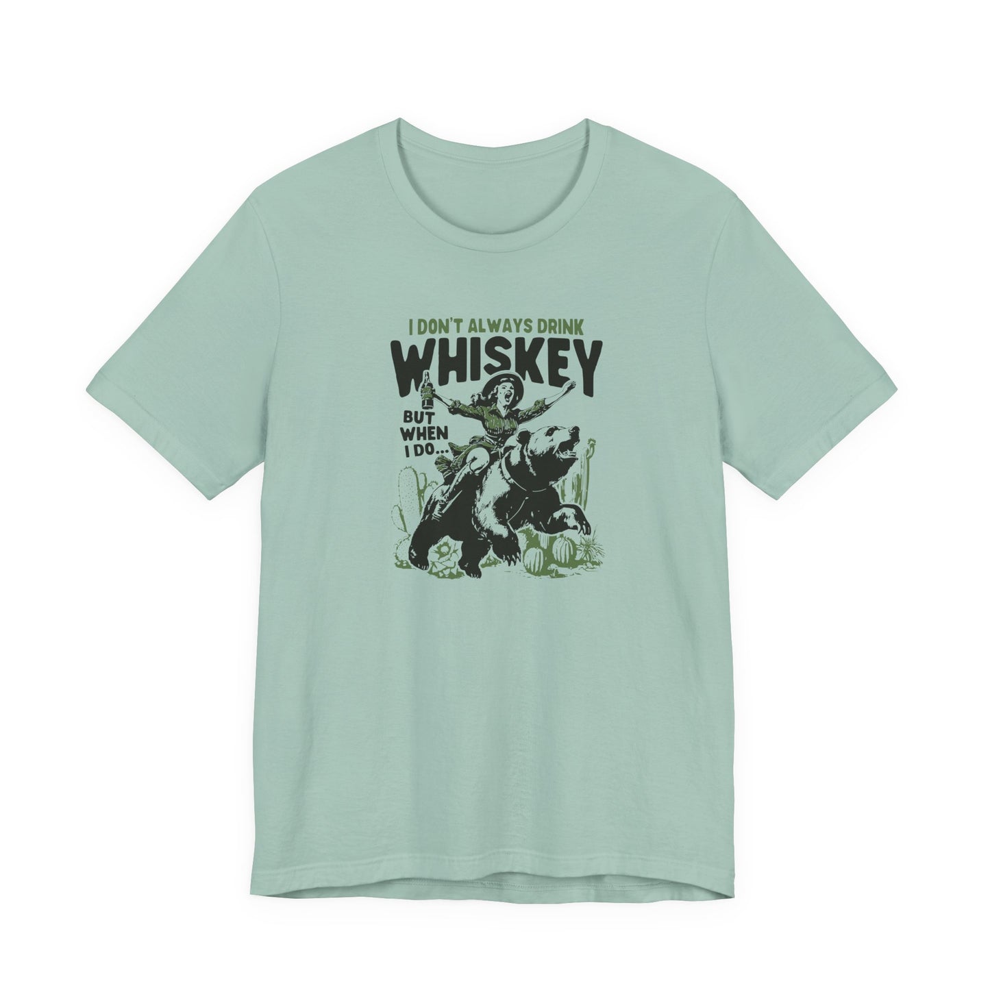 Whiskey Adventures: Cowboy Meets Bear Unisex T-Shirt