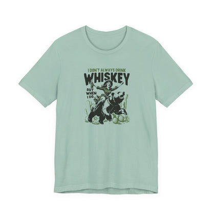 Whiskey Adventures: Cowboy Meets Bear Unisex T-Shirt
