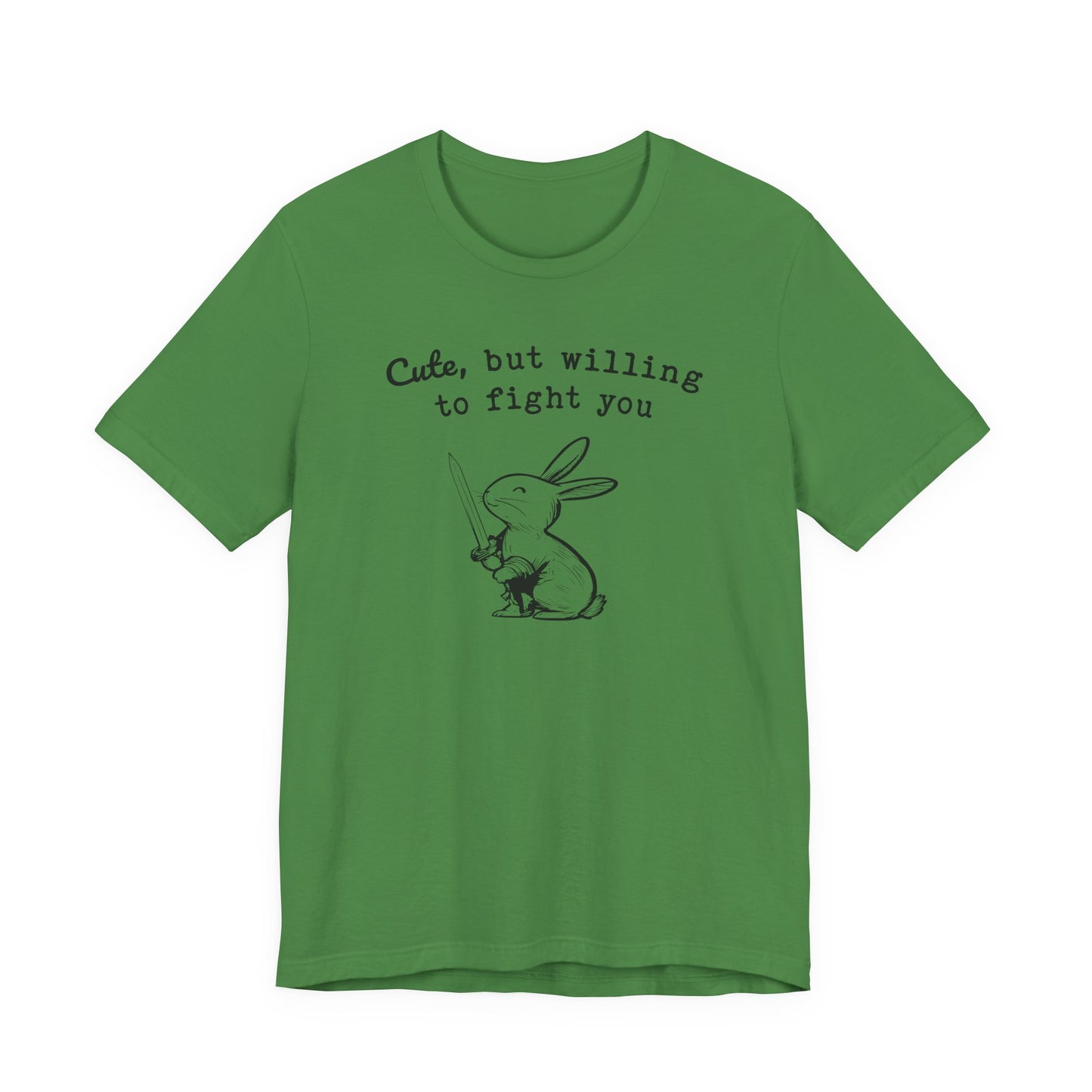 Adorable Bunny with Attitude: Cute but Willing to Fight You Jersey Tee