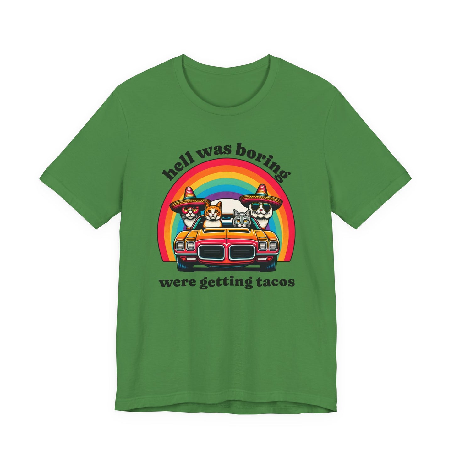 Hell Was Boring Kittens in Trans Am Sombrero Shirt | Cinco De Mayo Fun Tee