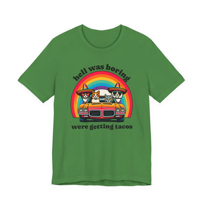 Hell Was Boring Kittens in Trans Am Sombrero Shirt | Cinco De Mayo Fun Tee