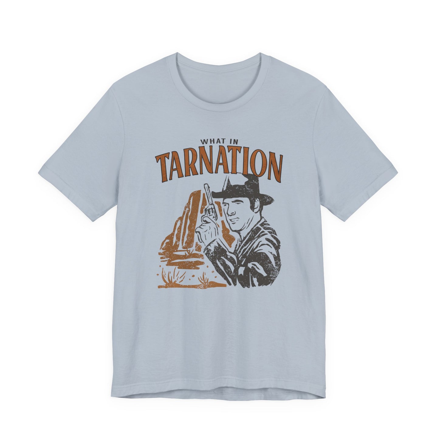 What in the Tarnation? Vintage Cowboy Unisex Jersey Short Sleeve Tee Bella+Canvas - 7 Colors