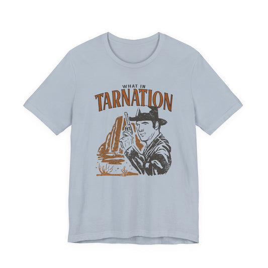 What in the Tarnation? Vintage Cowboy Unisex Jersey Short Sleeve Tee Bella+Canvas - 7 Colors