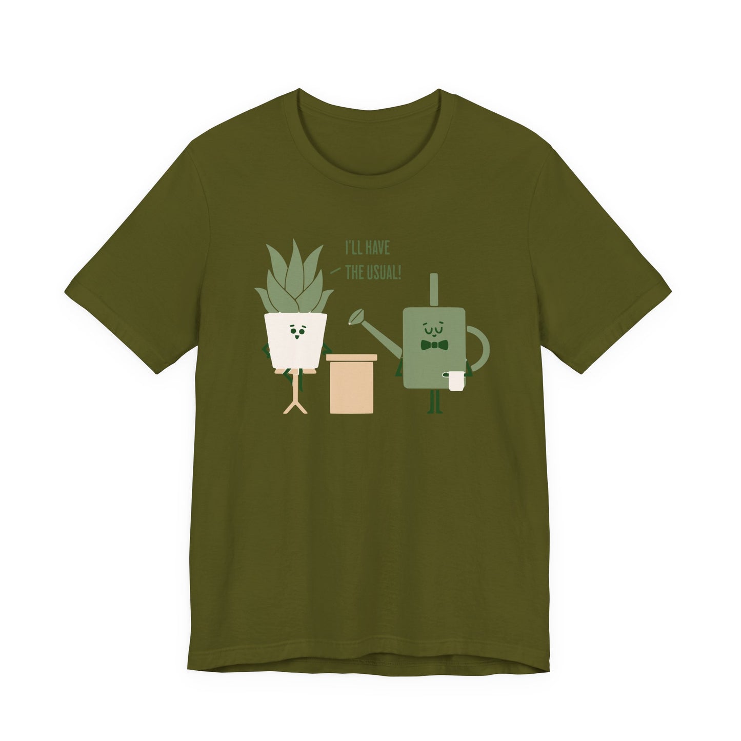 Plant Lover Tee - 'I'll Have the Usual' Unisex Short Sleeve Shirt | 8 Colors